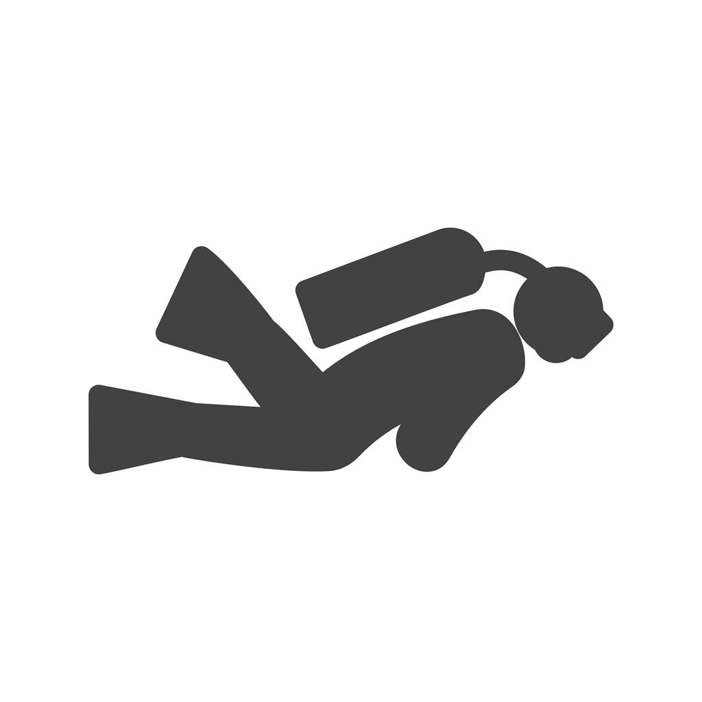 1024x1024 Scuba Diver Glyph Icon