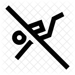 256x256 No Scuba Diving Icon Of Line Style