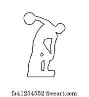 180x195 Free Art Print Of Discobolus Sculpture Discobolus Sculpture