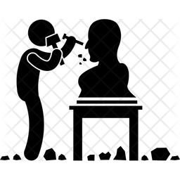 256x256 Sculptor Icon Of Glyph Style