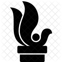 256x256 Sculpture Icon Of Glyph Style