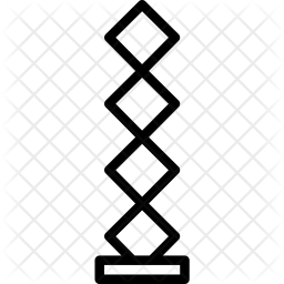 256x256 Sculpture Icon Of Line Style