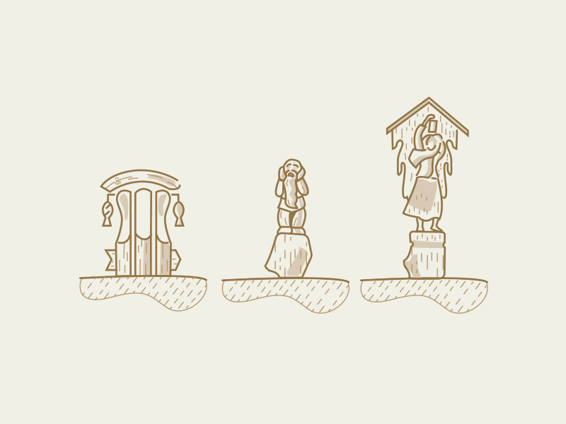 800x600 Wooden Sculpture Icons