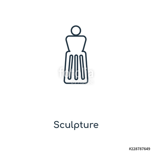 500x500 Sculpture Icon Vector Stock Image And Royalty Free Vector