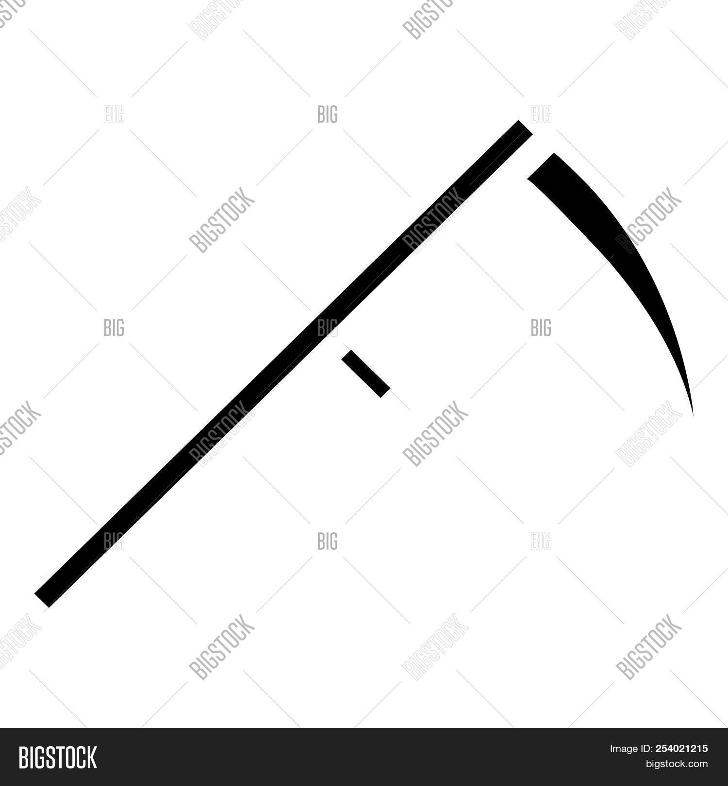 1500x1620 Scythe Icon In Simple Style Isolated On White Image