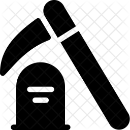 256x256 Scythe Icon Of Glyph Style