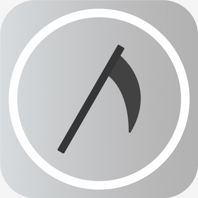 640x640 Vector Scythe Icon, Halloween, Scythe, Tool Png Transparent