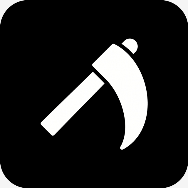 640x640 Vector Scythe Icon, Scythe, Construction, Farming Png And Vector