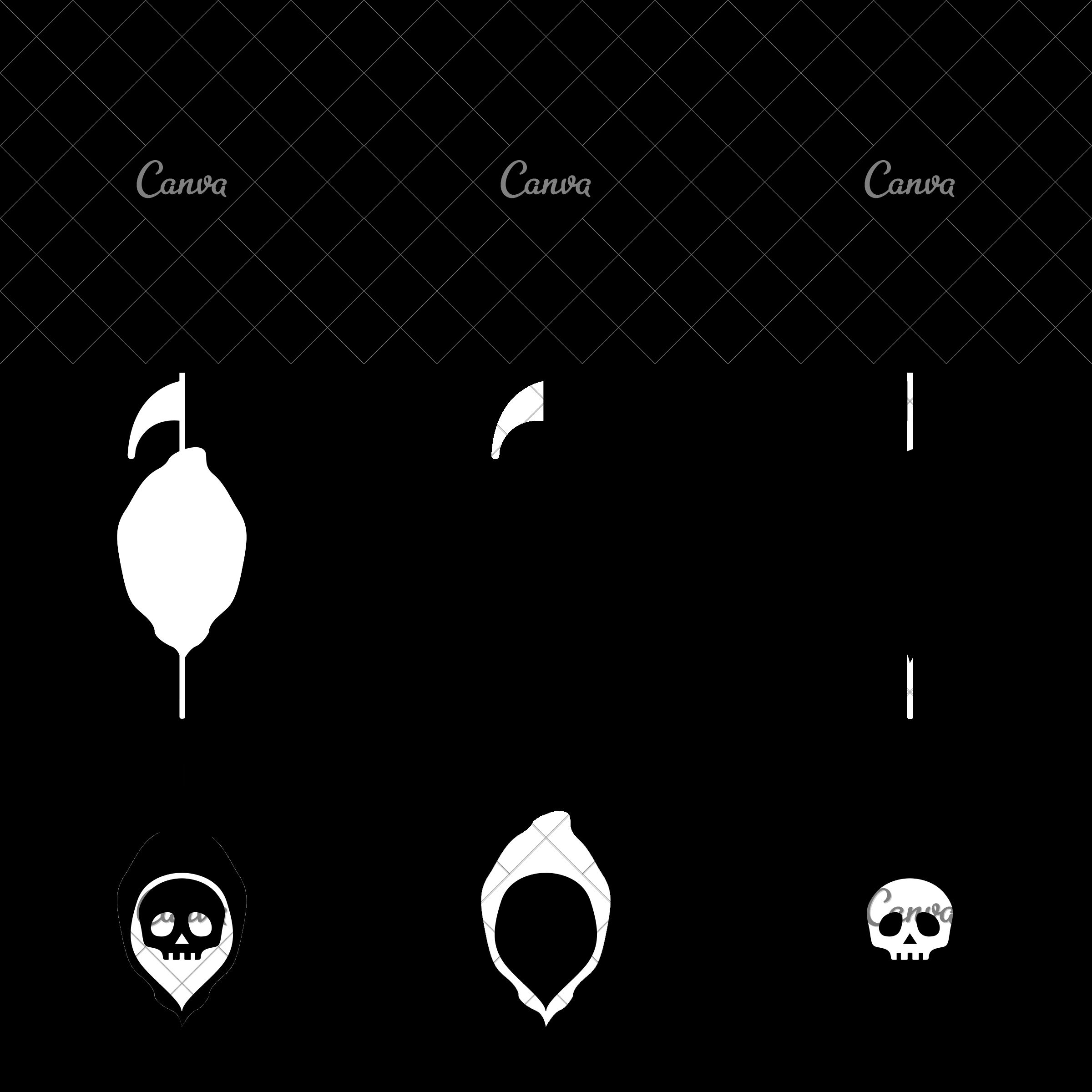 2400x2400 Isolated Reaper Icon With Scythe