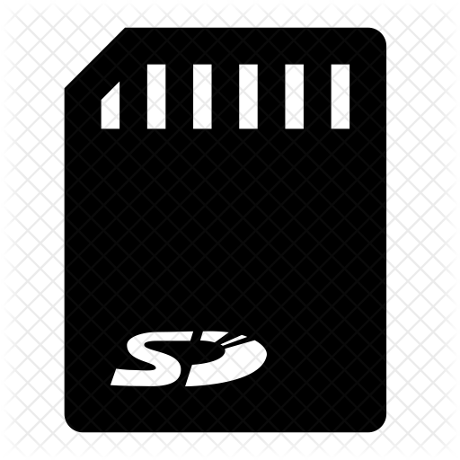 512x512 Sd Card Icon Of Glyph Style