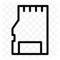 256x256 Sd Card Icon Of Line Style