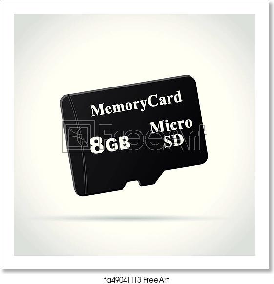 561x581 Free Art Print Of Micro Sd Card Icon Illustration Of Micro Sd