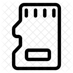 256x256 Micro Sd Icon Of Line Style