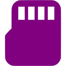 256x256 Purple Micro Sd Icon