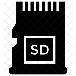 256x256 Sd Card Icon Of Glyph Style