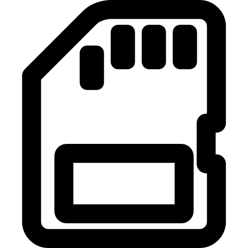 512x512 Sd Card Outline Icons Free Download