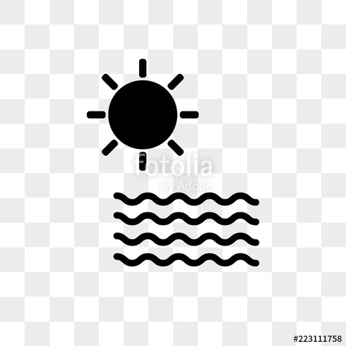 500x500 Sea Icon Isolated On Transparent Background Modern And Editable