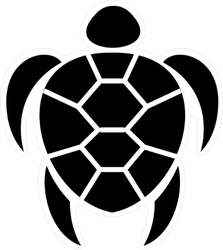Sea Turtle Icon Sticker 223x250 Sea Turtle Icon Sticker