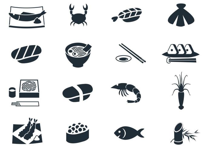 700x490 Seafood Icon Vector Pack