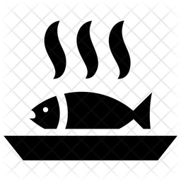 256x256 Seafood Icon Of Glyph Style