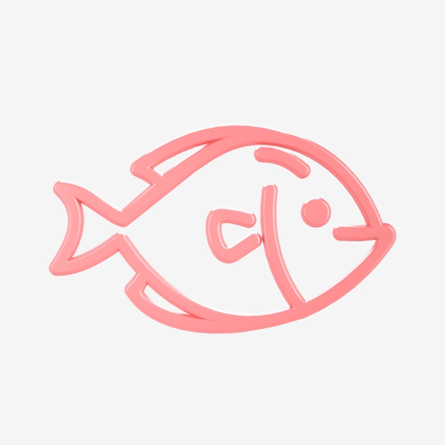640x640 Soft Color Three Dimensional Seafood Icon Fish, Soft Png