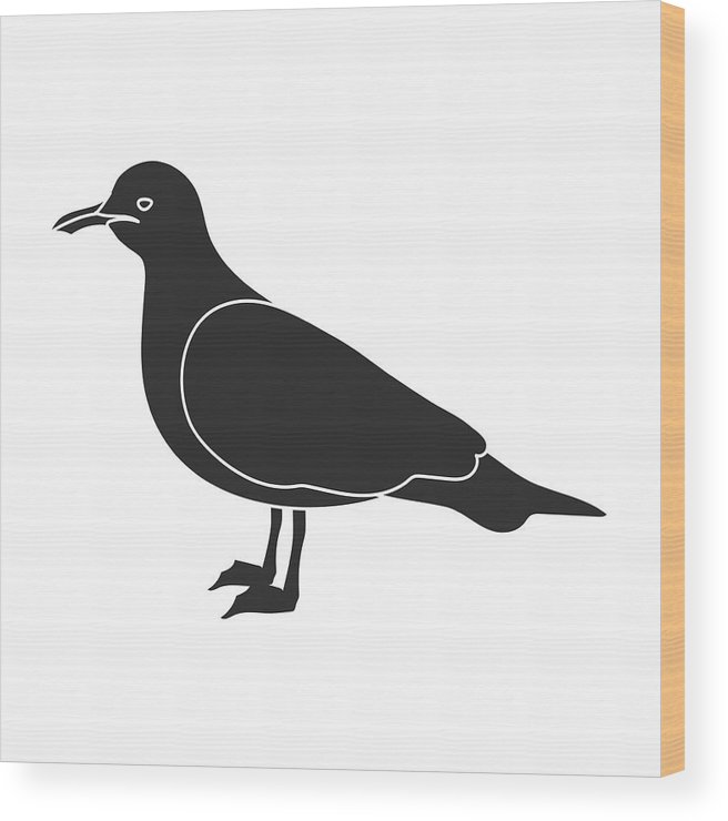 656x740 Seagull Icon In Black Style Isolated On White Background Bird