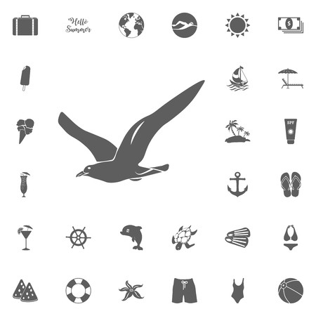 450x450 Seagull Icon Vector Hello Summer Icon Beach Icon Set Travel