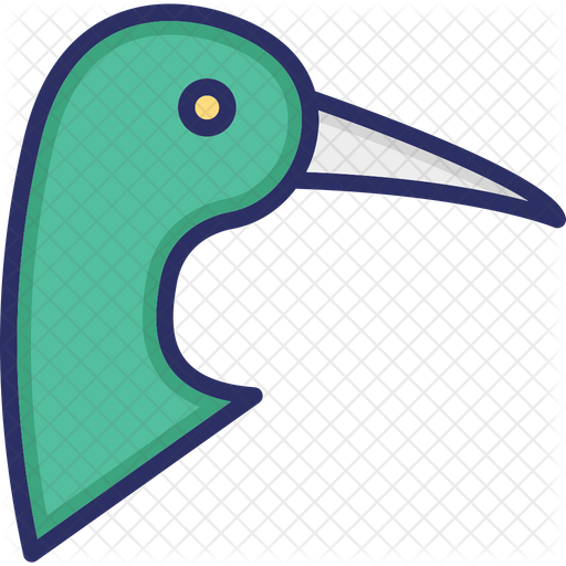 512x512 Seagull Icon Of Colored Outline Style