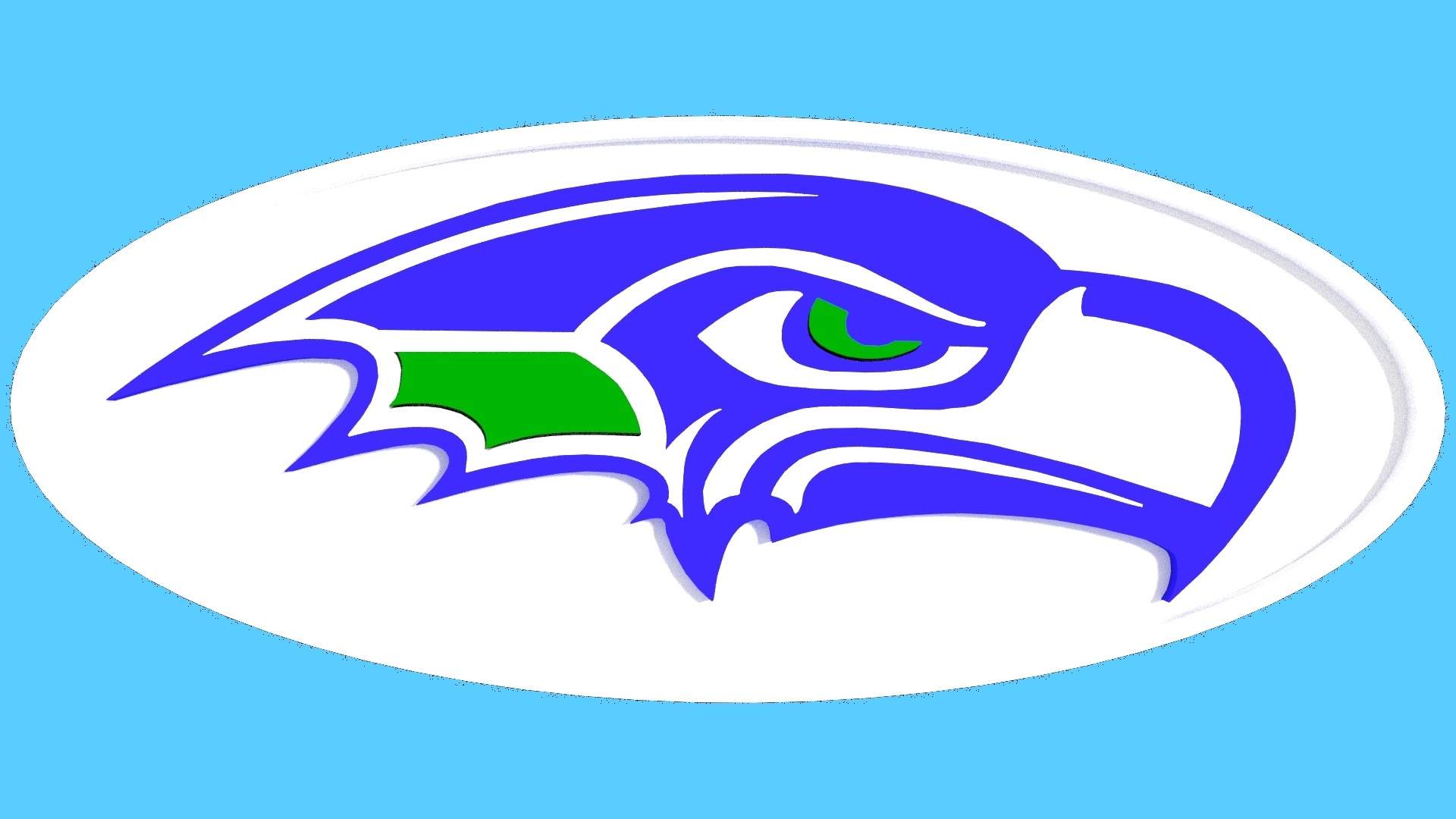 1920x1080 Seahawks Nfl Logo Custom Print Ready Model