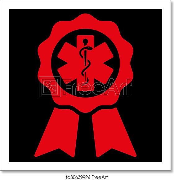 561x581 Free Art Print Of Medical Seal Icon Medical Seal Raster Icon