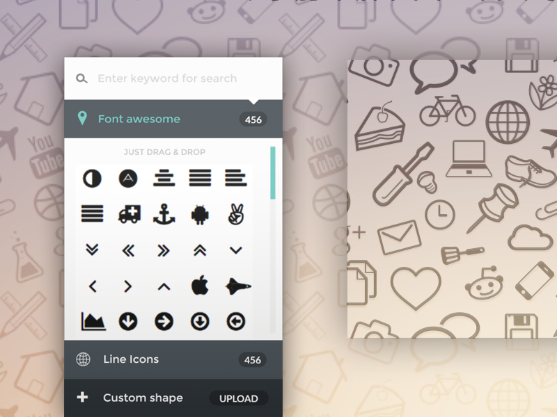 800x600 Seamless Icon Pattern Generator