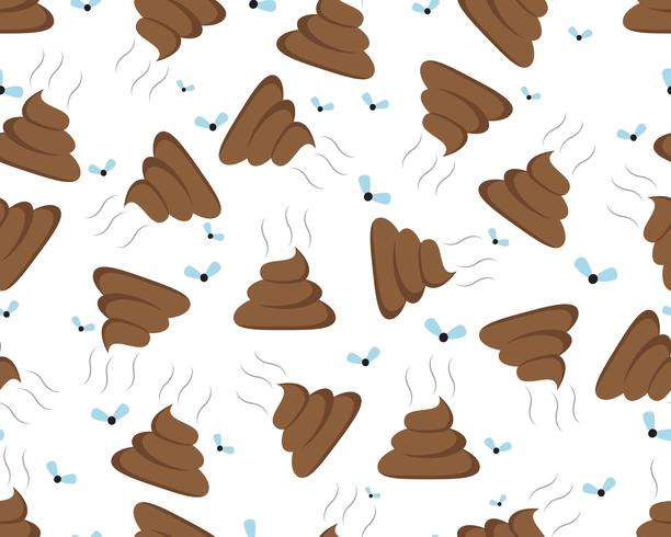 612x490 Seamless Pattern Of Poop Icon Isolated On White Background