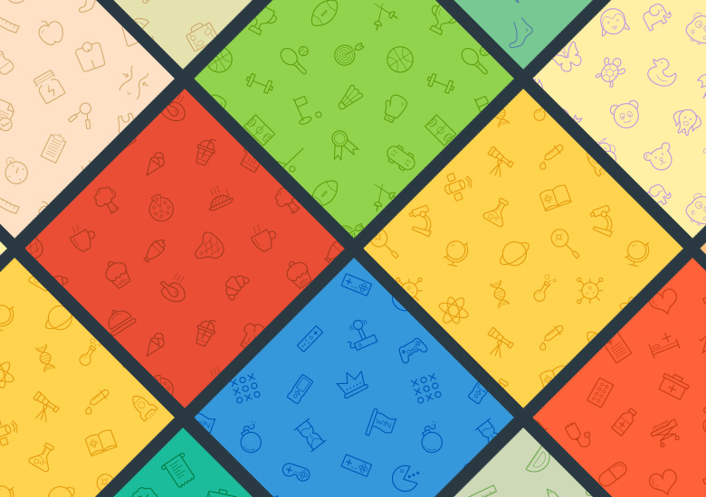 780x550 Seamless Icon Patterns