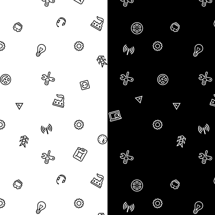 700x700 Seamless Icon Patterns