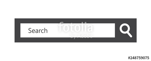 500x201 Search Bar Icon Isolated On White Stock Image And Royalty Free