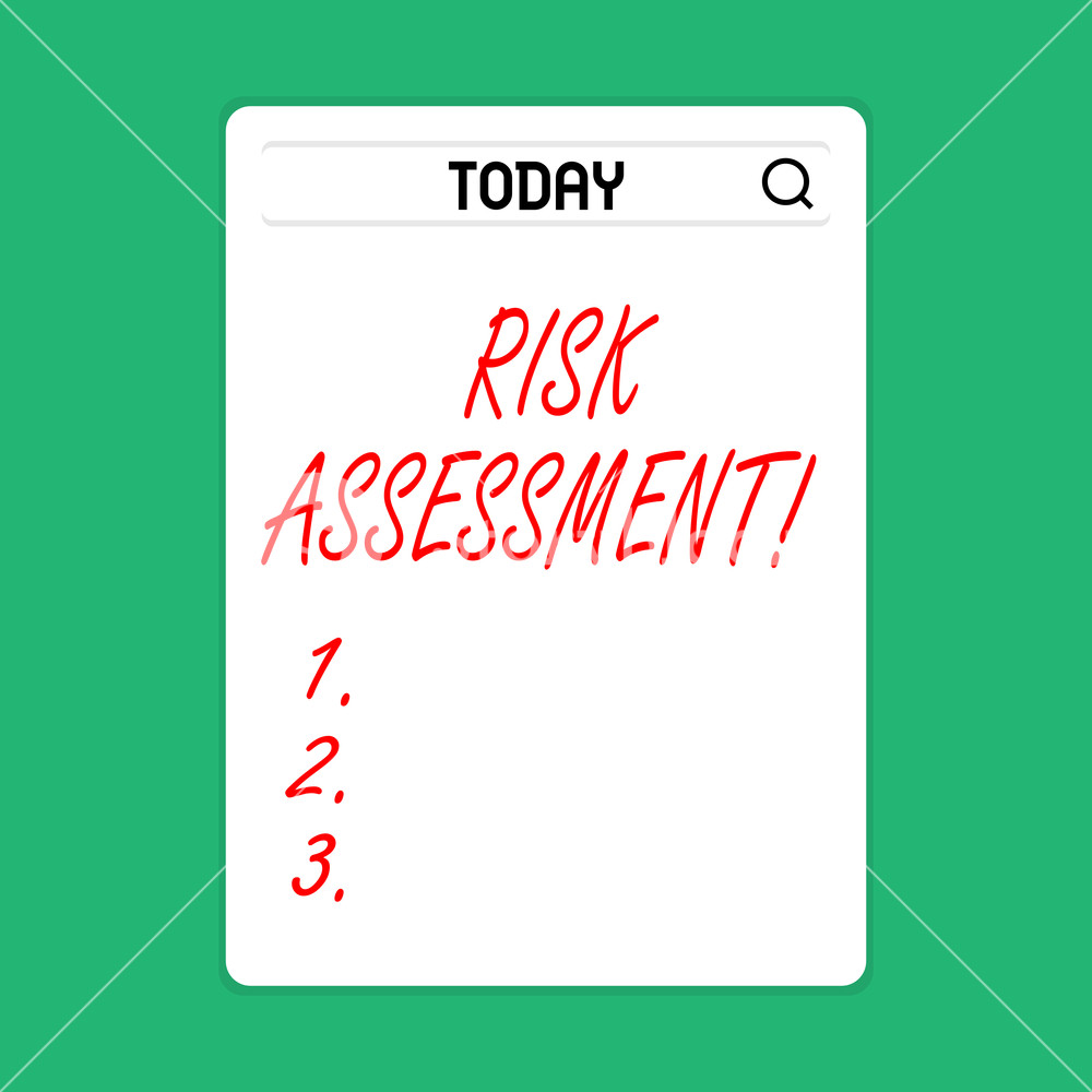 1000x1000 Handwriting Text Risk Assessment Conceptual Photo Evaluating