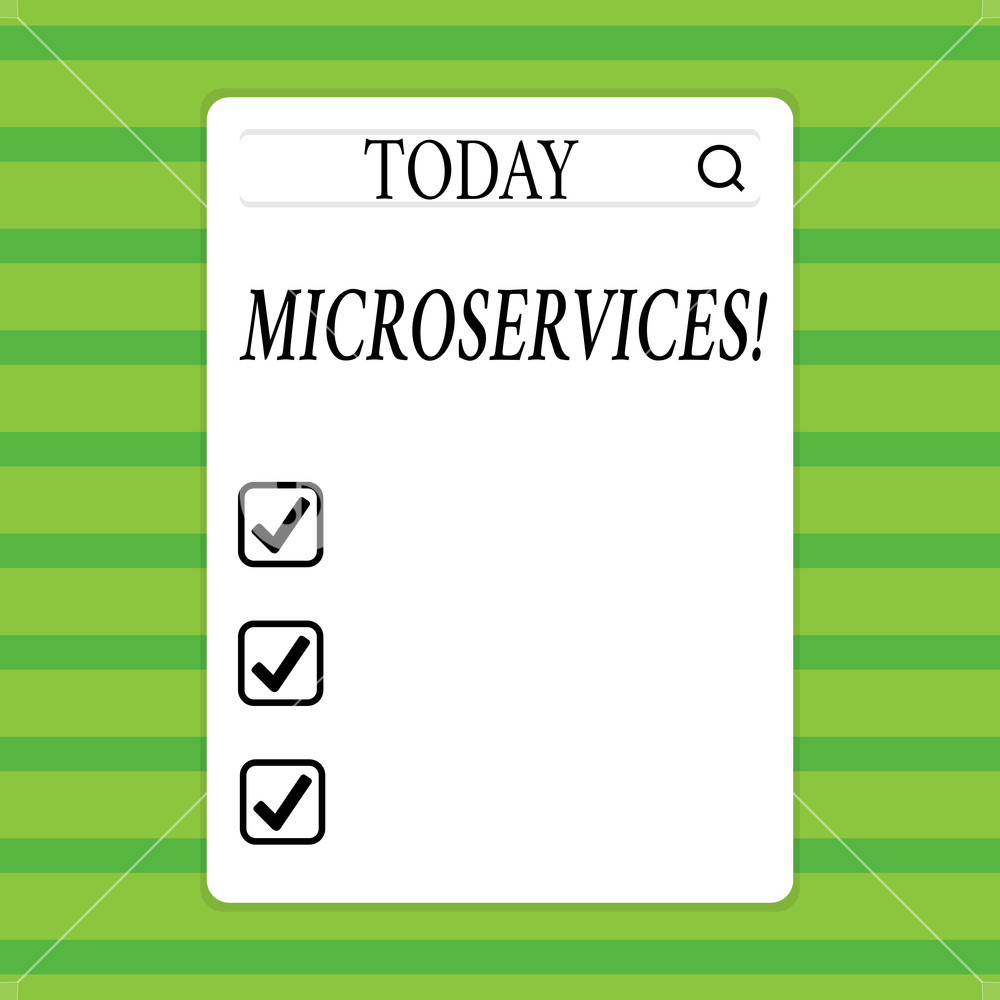 1000x1000 Conceptual Hand Writing Showing Microservices Concept Meaning