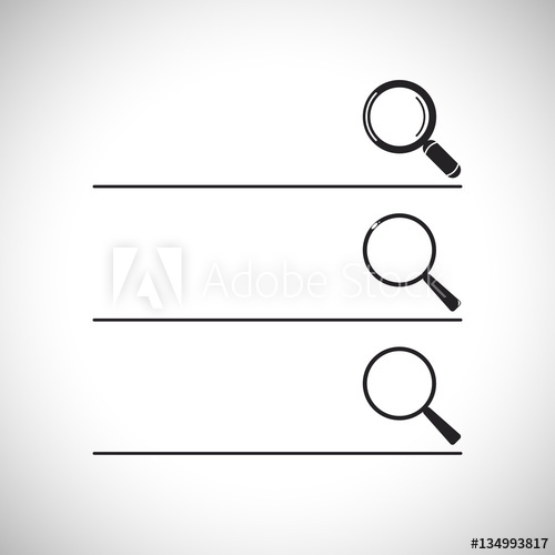 500x500 Search Bar Icon Set Magnifying Glass Icon Zoom Icon Find Icon