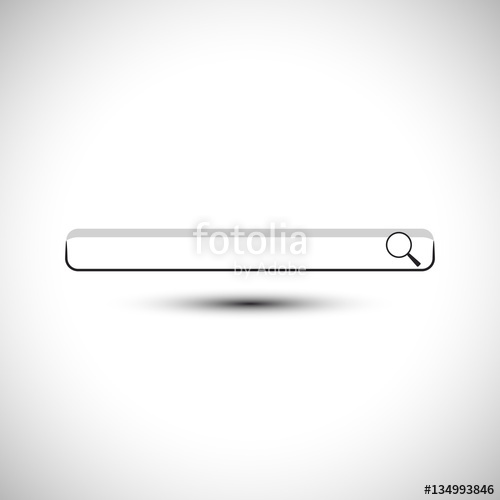 500x500 Search Bar Icon Magnifying Glass Icon Vector Illustration