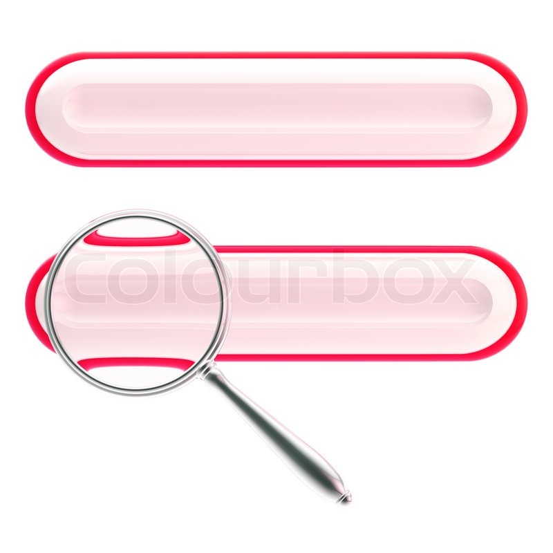 800x800 Search Bar Under The Magnifier Glossy Stock Image Colourbox