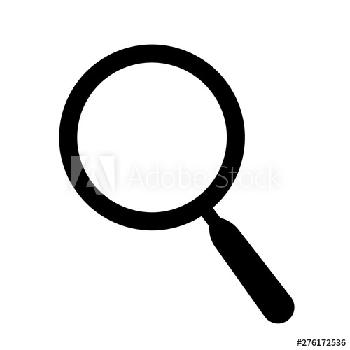 500x500 Vector Magnifier Icon Flat Icon Of Magnifying Glass Magnifier
