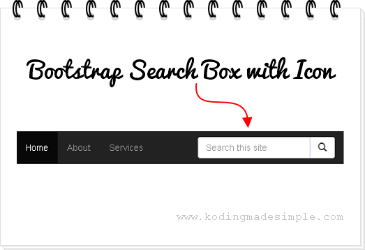 523x358 Add Search Box With Icon To Twitter Bootstrap Navigation Menu