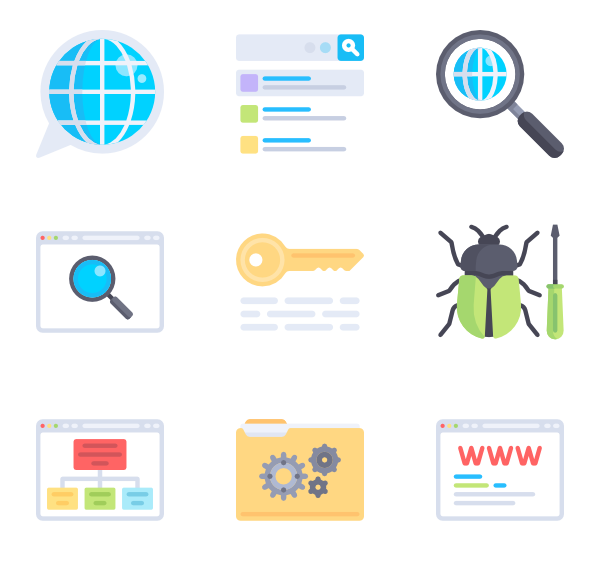 600x564 Search Engine Optimization Icons
