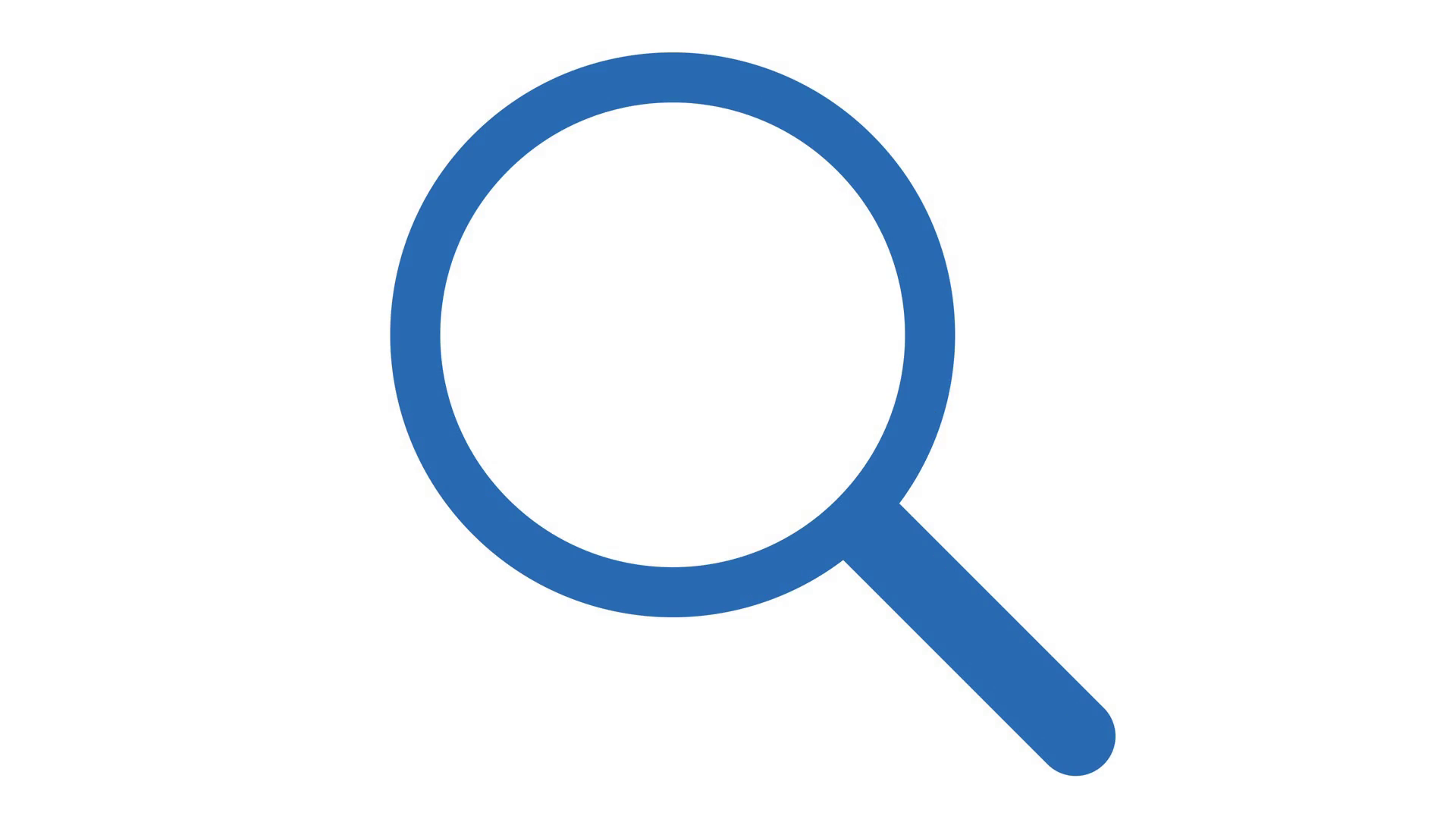 1920x1080 Magnifying Glass Search Icon In And Out Animation Loop Blue Motion