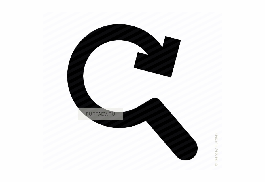 920x633 Vector Icon Of Magnifying Glass And Refresh Arrow