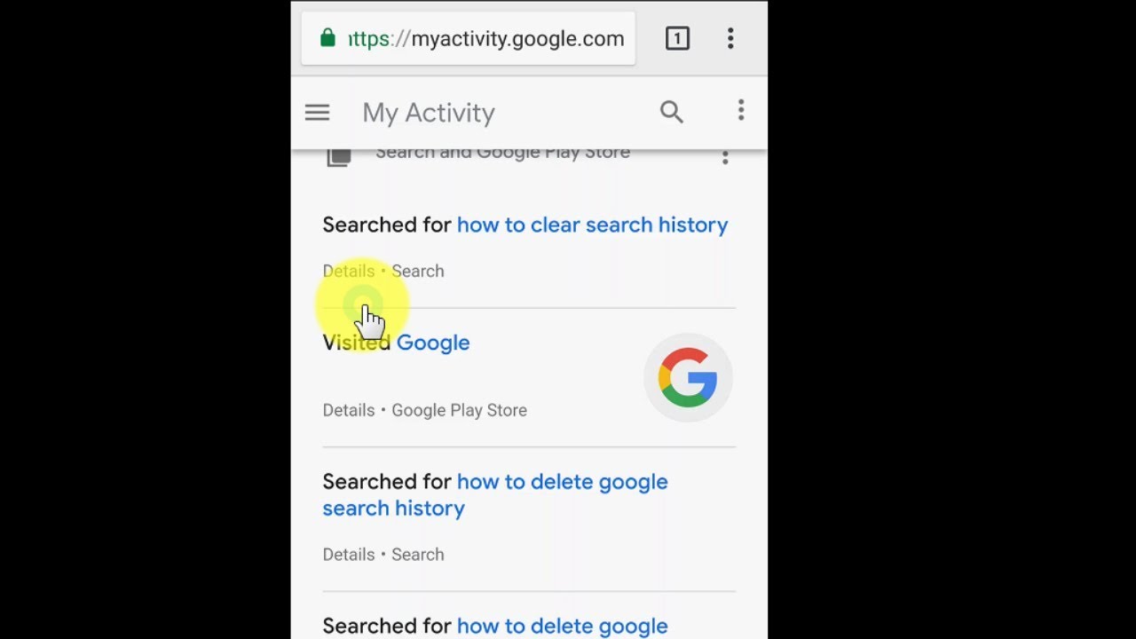 1280x720 How To Delete Google Search History On Android