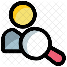256x256 User Search Icon Of Colored Outline Style
