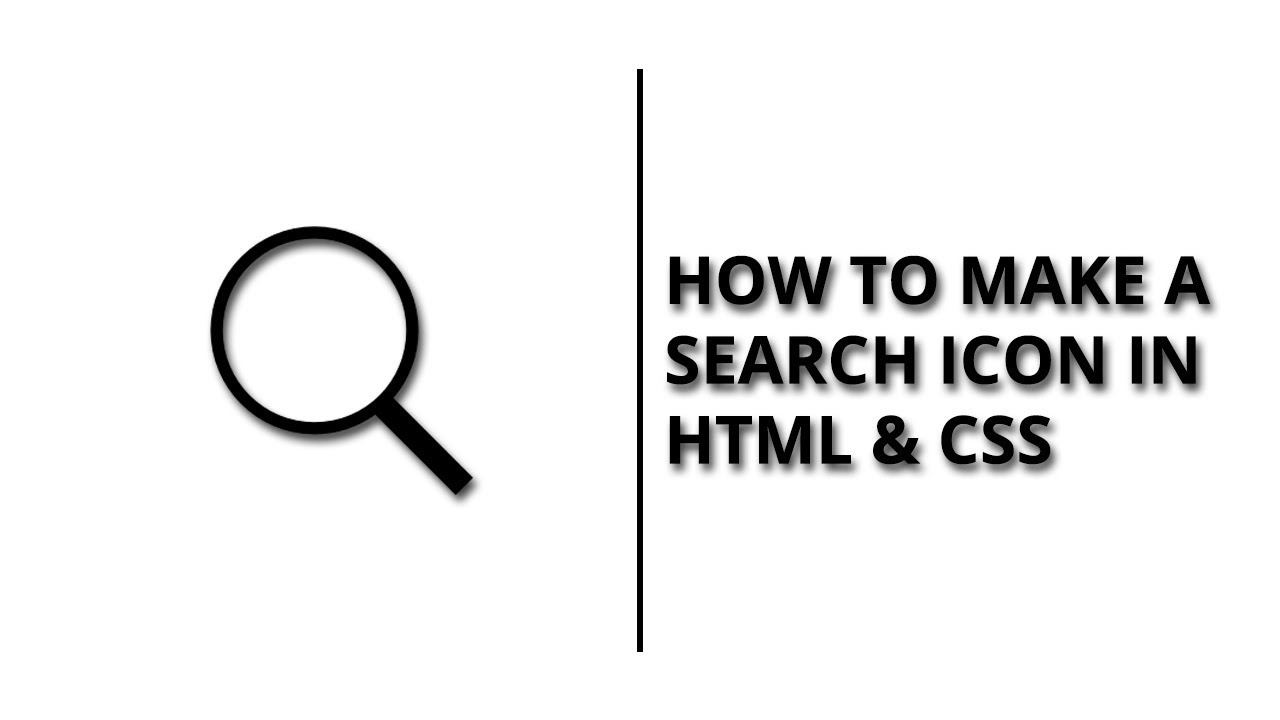 search icon tag in html