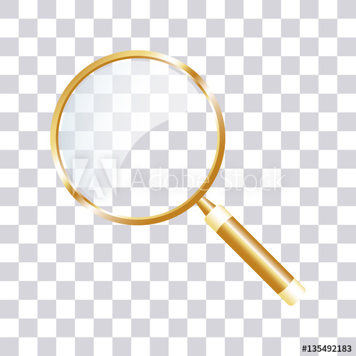 500x500 Gold Search Icon On Transparent Background Magnifying Glass Icon