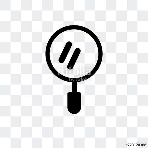 500x500 Search Icon Isolated On Transparent Background Modern